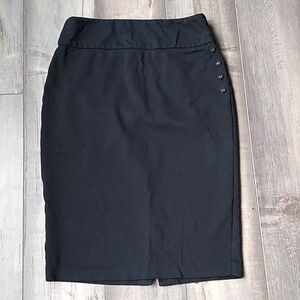 Catherine Malandrino Black Midi Pencil Skirt - size 8